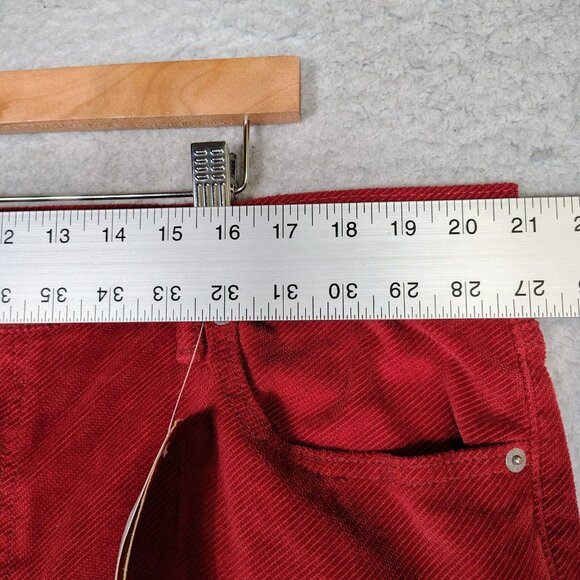 Levi's 511 Pants Mens 42x30 Red Corduroy 2-Way Comfort Stretch Slim Straight NWT - Picture 10 of 13